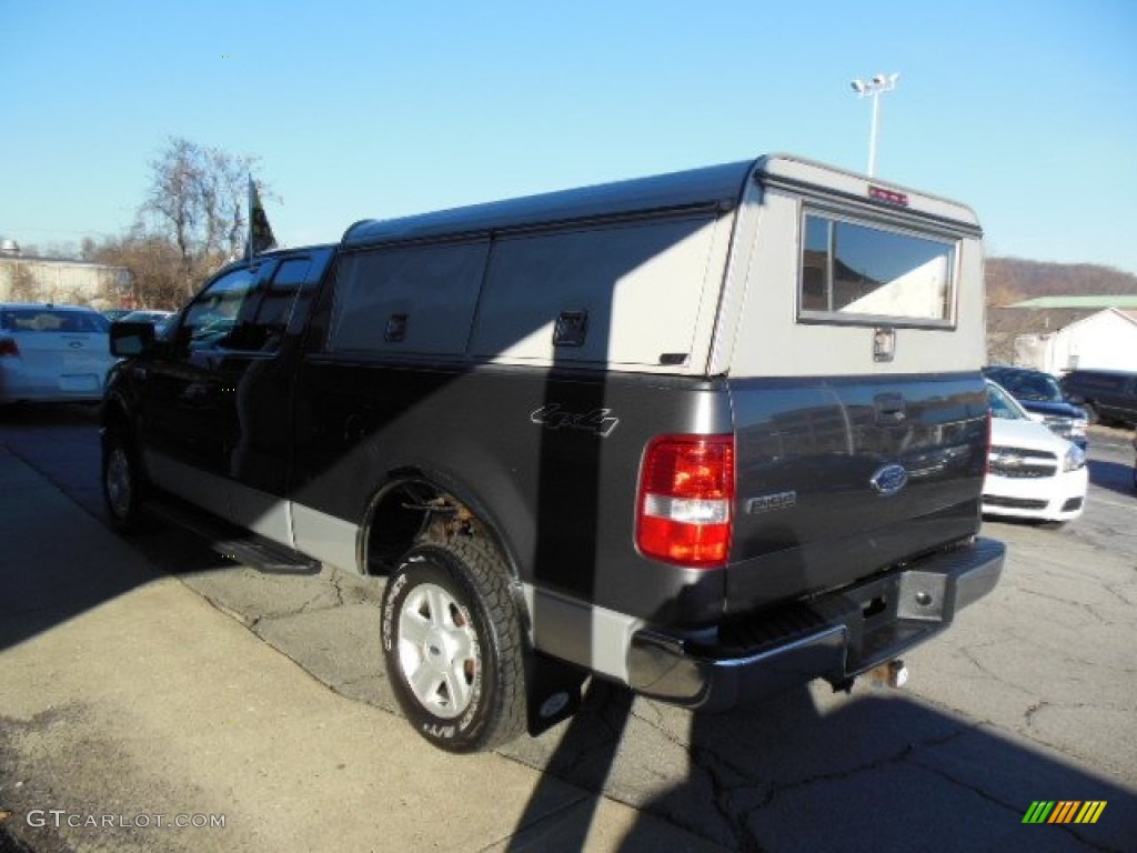 2004 F150 XLT SuperCab 4x4 - Dark Shadow Grey Metallic / Dark Flint photo #6