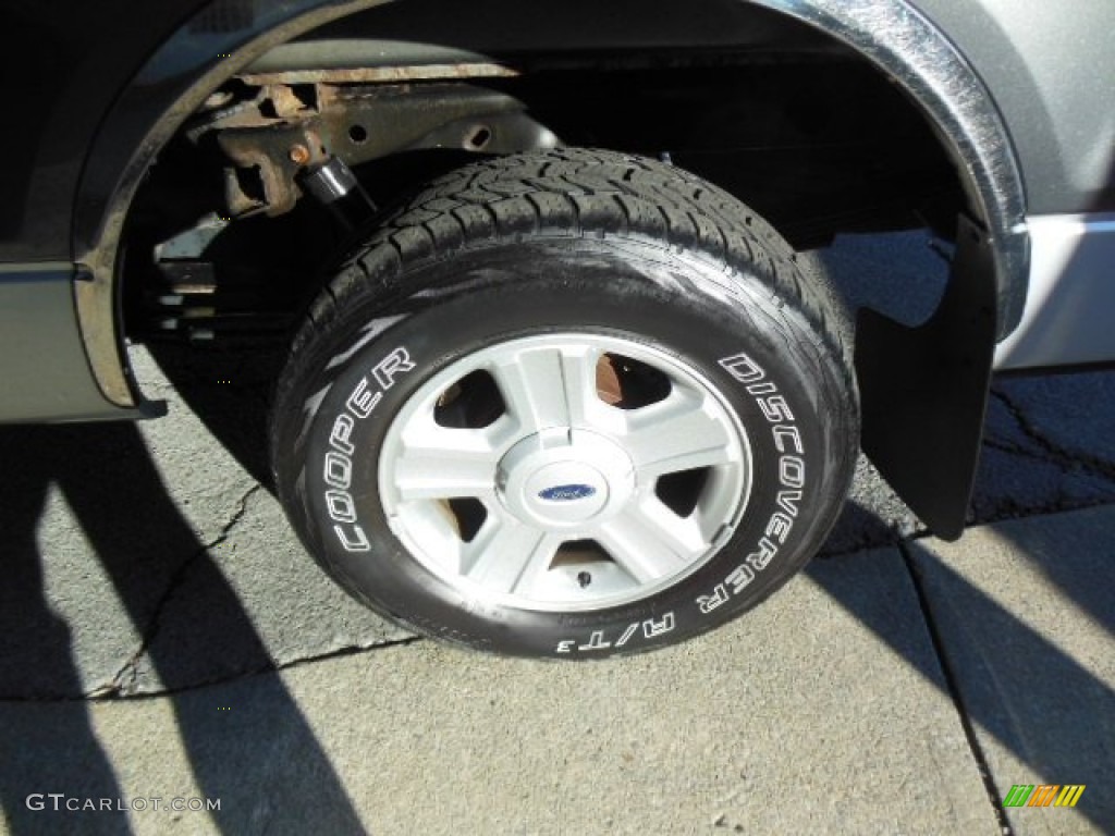 2004 F150 XLT SuperCab 4x4 - Dark Shadow Grey Metallic / Dark Flint photo #9