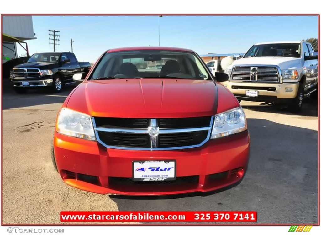 2008 Avenger SXT - Sunburst Orange Pearl / Dark Slate Gray/Light Slate Gray photo #10