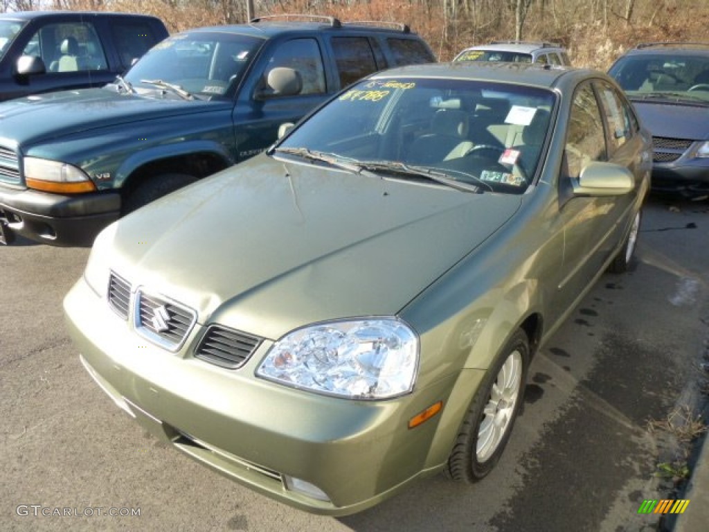 2004 Forenza LX - Desert Green Metallic / Gray photo #5