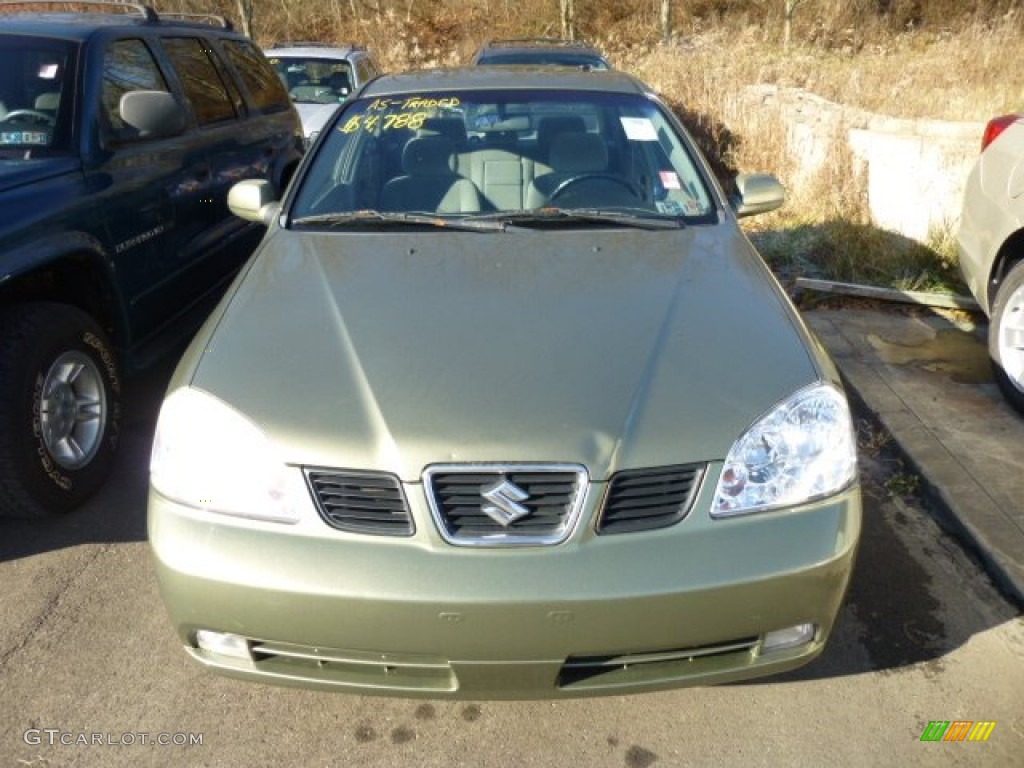 2004 Forenza LX - Desert Green Metallic / Gray photo #6