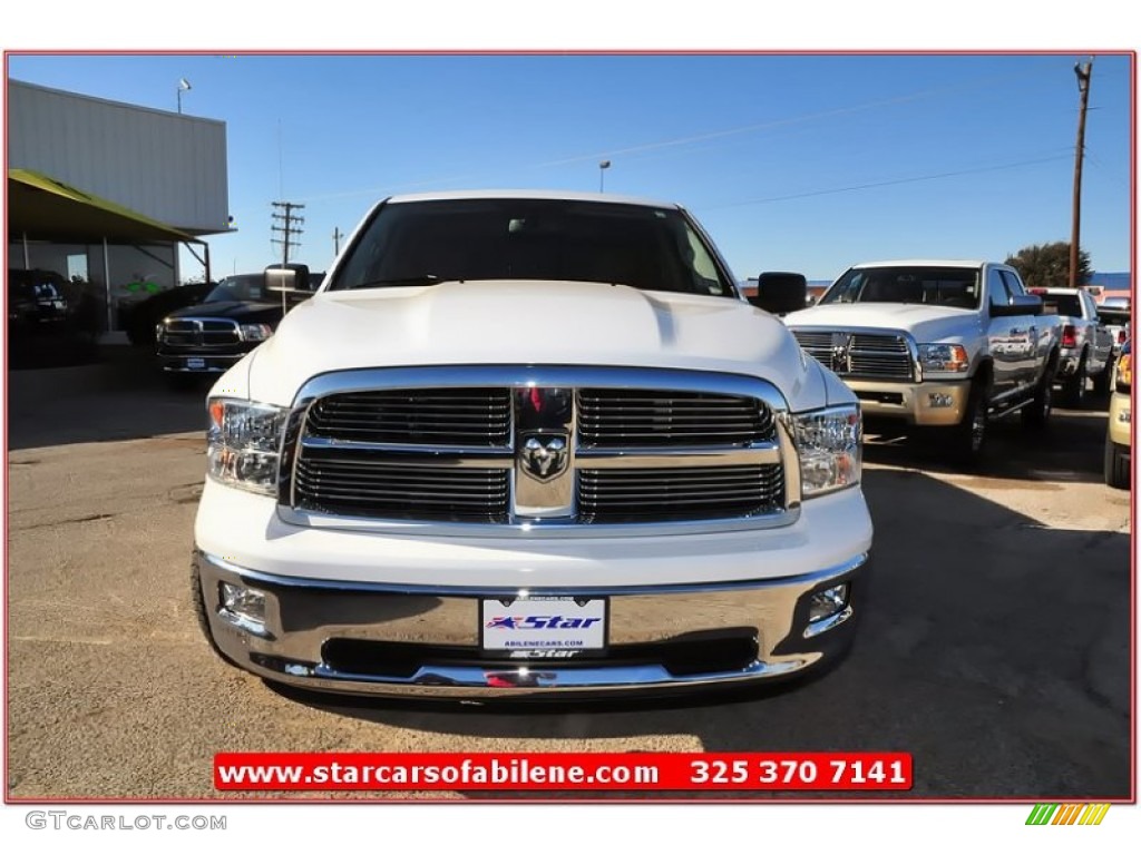 2012 Ram 1500 Lone Star Quad Cab - Bright White / Light Pebble Beige/Bark Brown photo #10