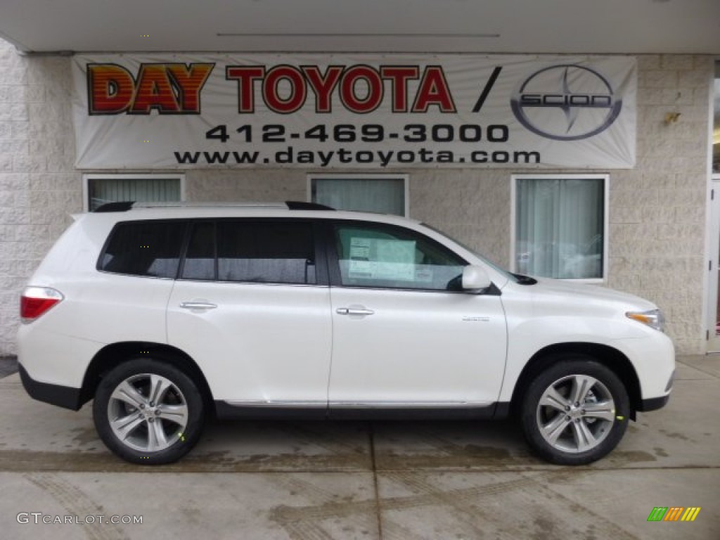2013 Highlander Limited 4WD - Blizzard White Pearl / Sand Beige photo #1