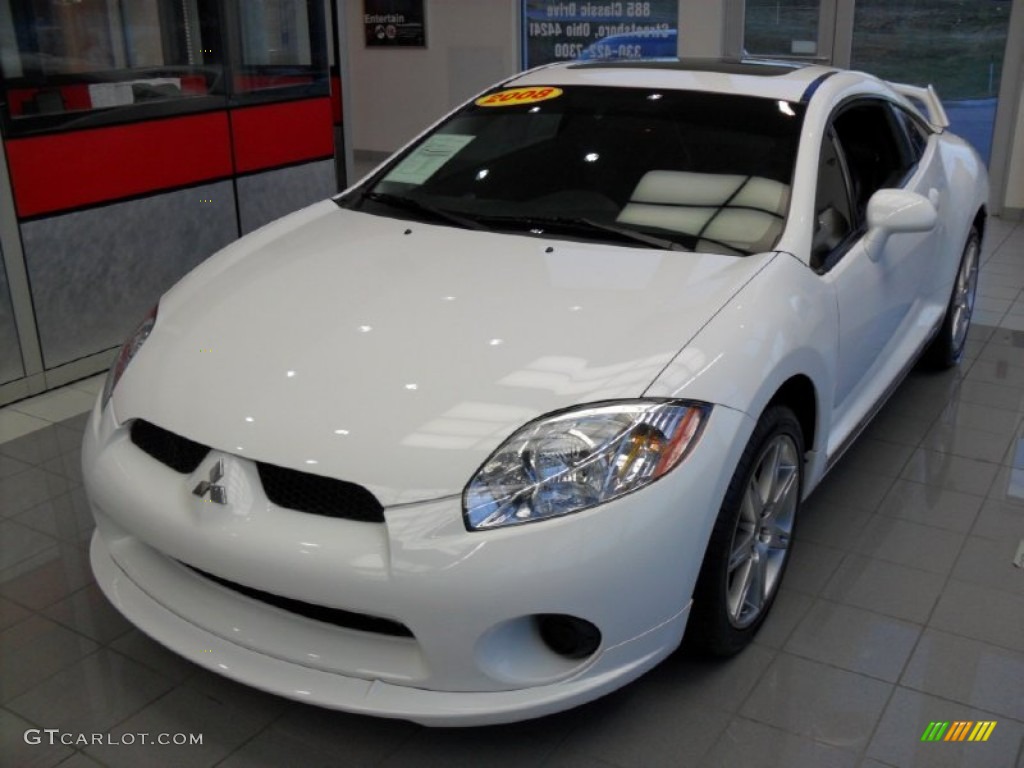 Northstar White 2008 Mitsubishi Eclipse SE Coupe Exterior Photo #74780779