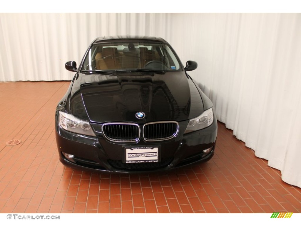 2010 3 Series 328i xDrive Sedan - Black Sapphire Metallic / Saddle Brown Dakota Leather photo #2