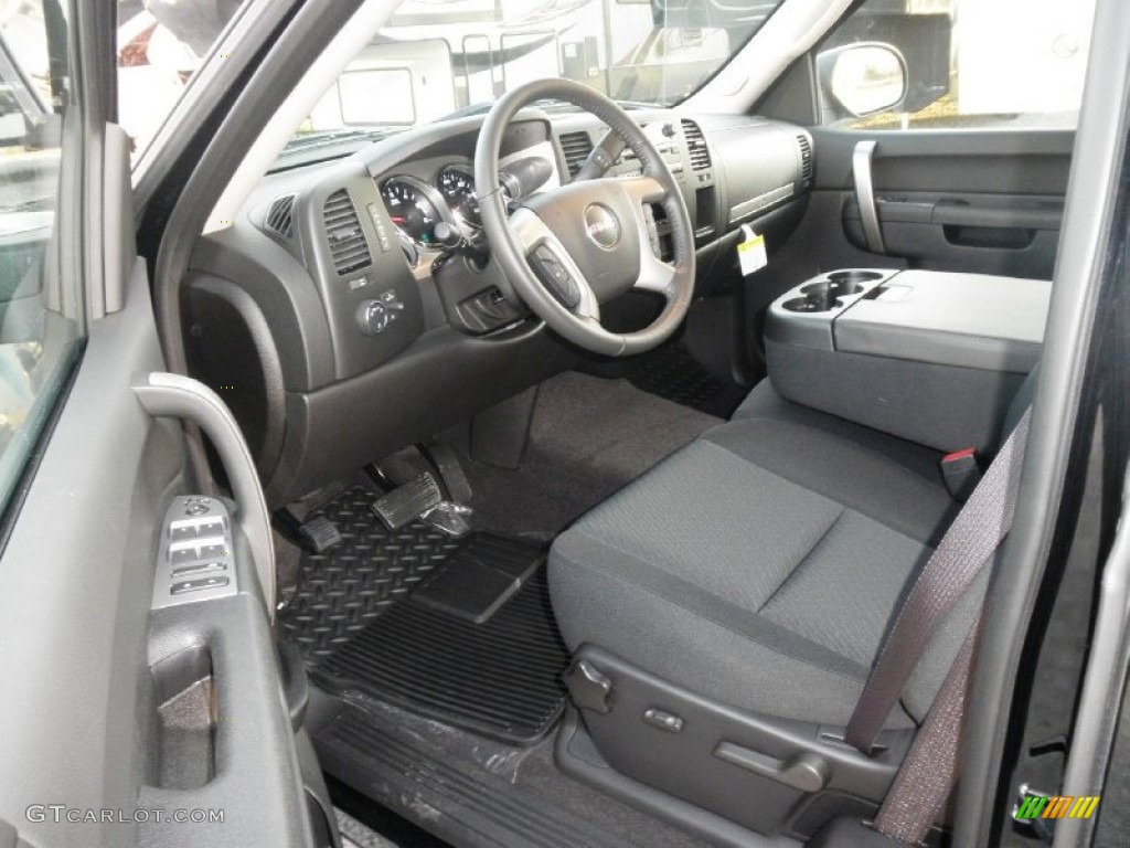 2013 Sierra 1500 SLE Extended Cab 4x4 - Onyx Black / Ebony photo #5