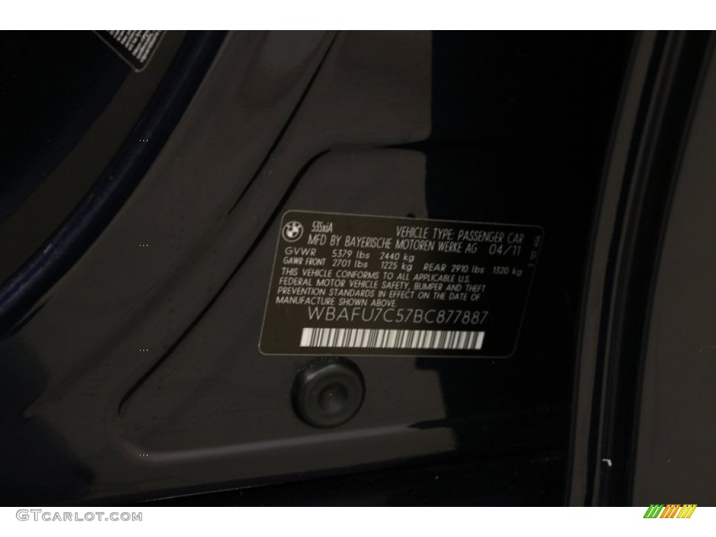 2011 5 Series 535i xDrive Sedan - Imperial Blue Metallic / Venetian Beige photo #37