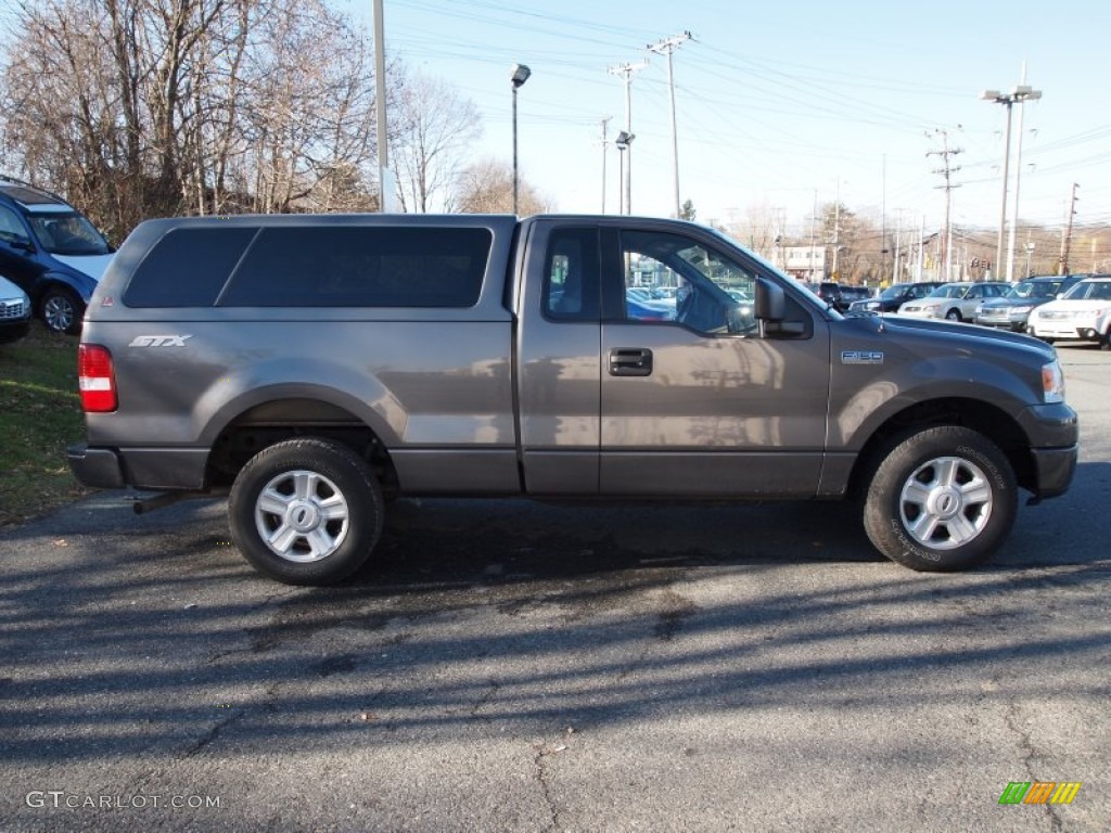 2005 F150 STX Regular Cab - Dark Shadow Grey Metallic / Medium Flint Grey photo #5