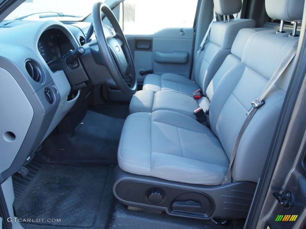 2005 F150 STX Regular Cab - Dark Shadow Grey Metallic / Medium Flint Grey photo #14