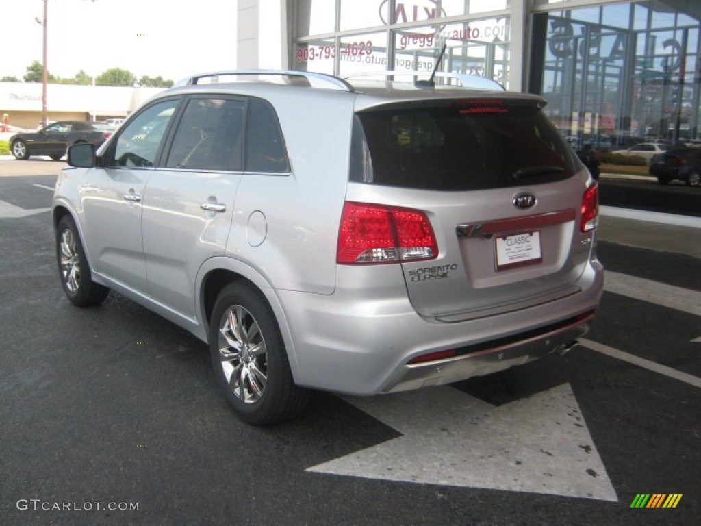 2012 Sorento SX V6 - Bright Silver / Black photo #3