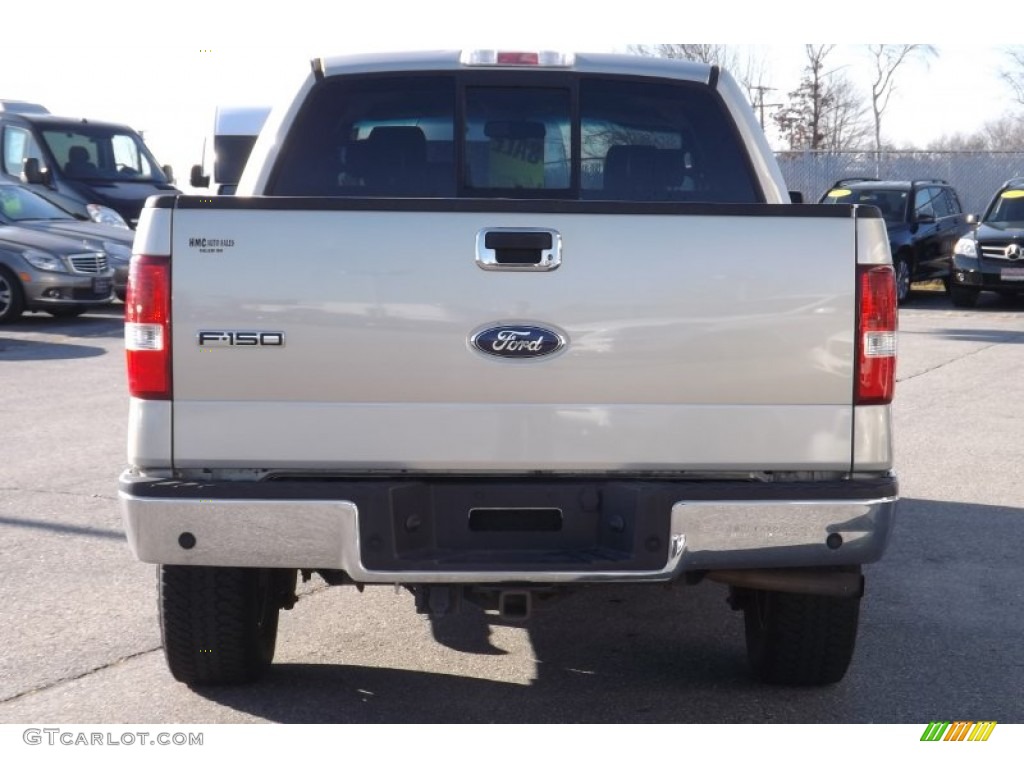 2006 F150 Lariat SuperCrew 4x4 - Silver Metallic / Black photo #4