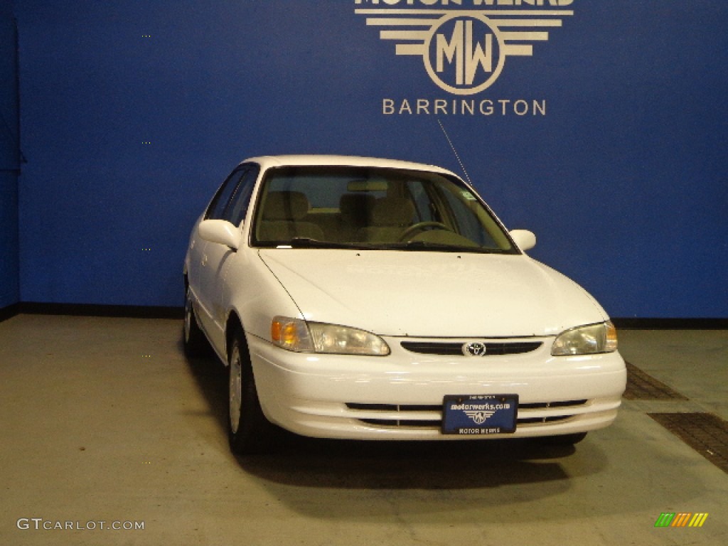 Super White Toyota Corolla