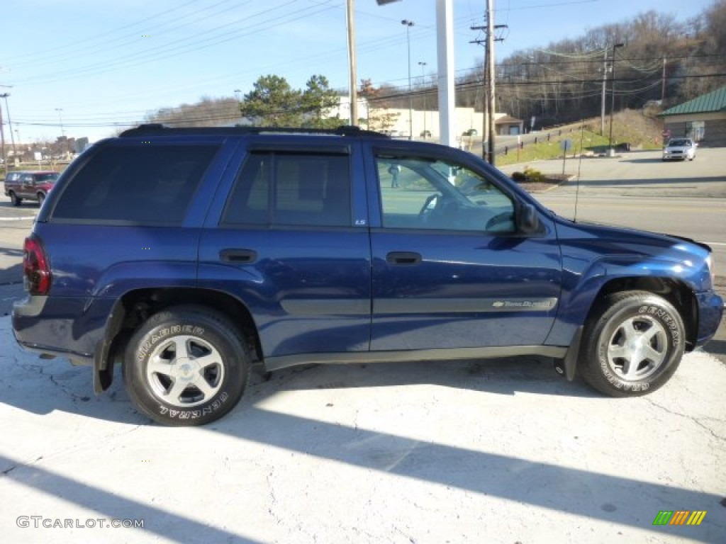 Indigo Blue Metallic 2004 Chevrolet TrailBlazer LS 4x4 Exterior Photo #74787524