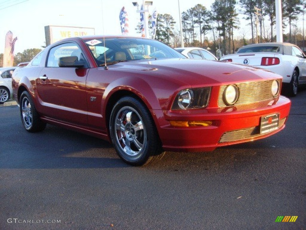 2006 Mustang GT Deluxe Coupe - Redfire Metallic / Dark Charcoal photo #1