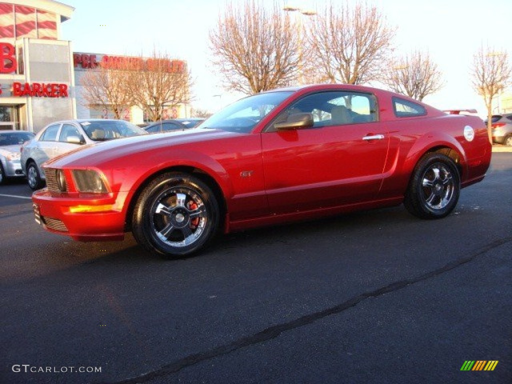 2006 Mustang GT Deluxe Coupe - Redfire Metallic / Dark Charcoal photo #5