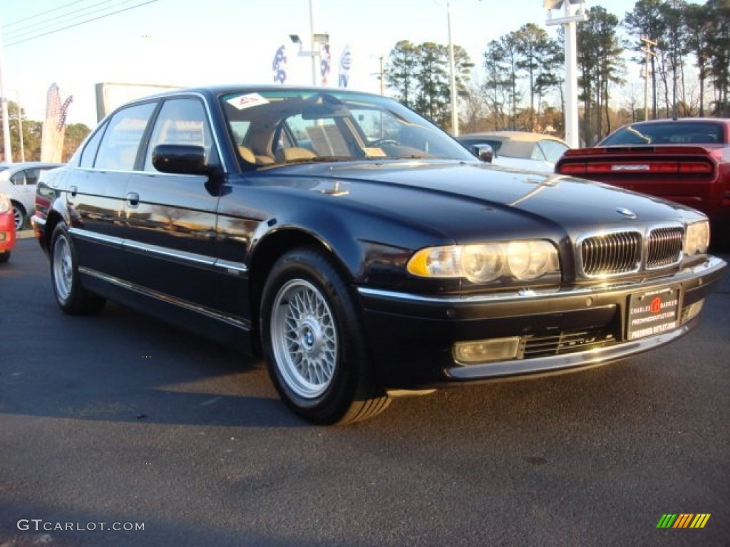 2001 7 Series 740iL Sedan - Orient Blue Metallic / Sand Beige photo #1