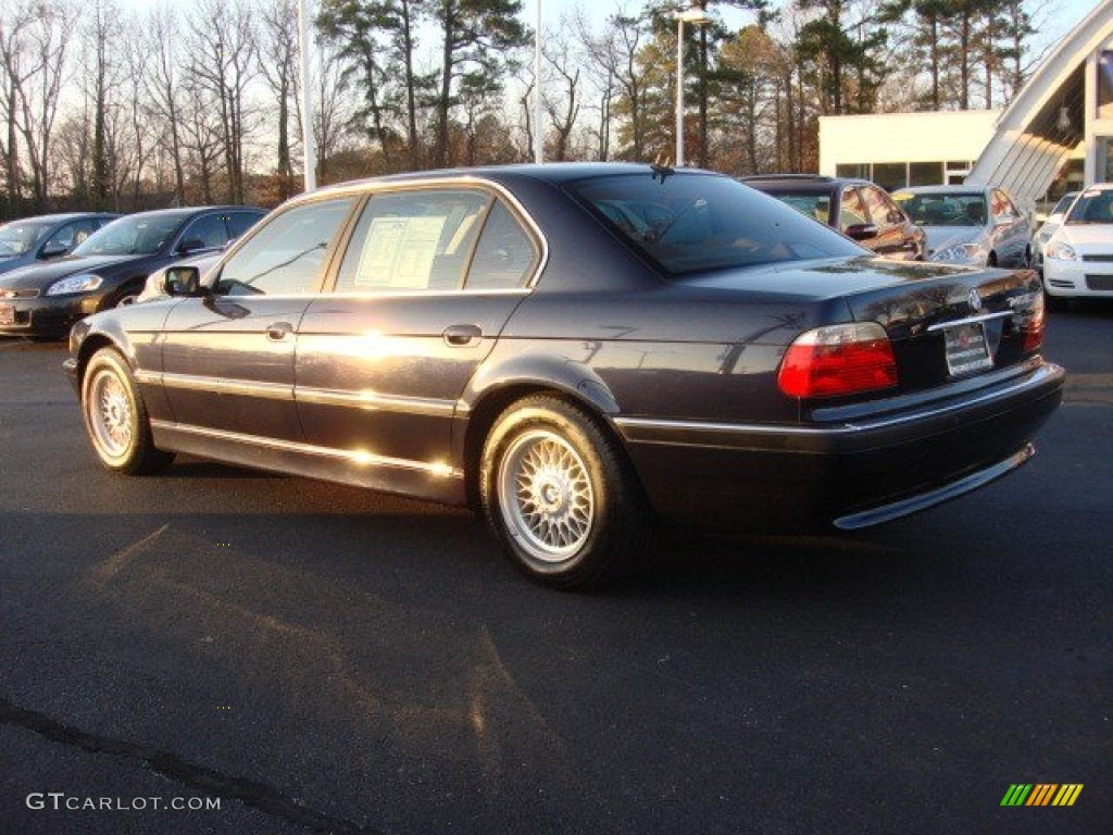 2001 7 Series 740iL Sedan - Orient Blue Metallic / Sand Beige photo #3