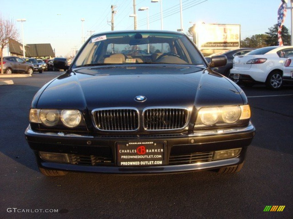 2001 7 Series 740iL Sedan - Orient Blue Metallic / Sand Beige photo #5
