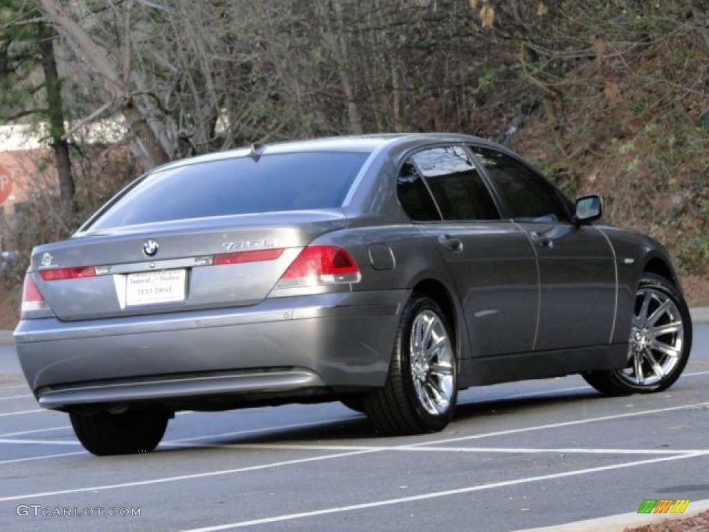 2002 7 Series 745Li Sedan - Sterling Grey Metallic / Flannel Grey photo #2