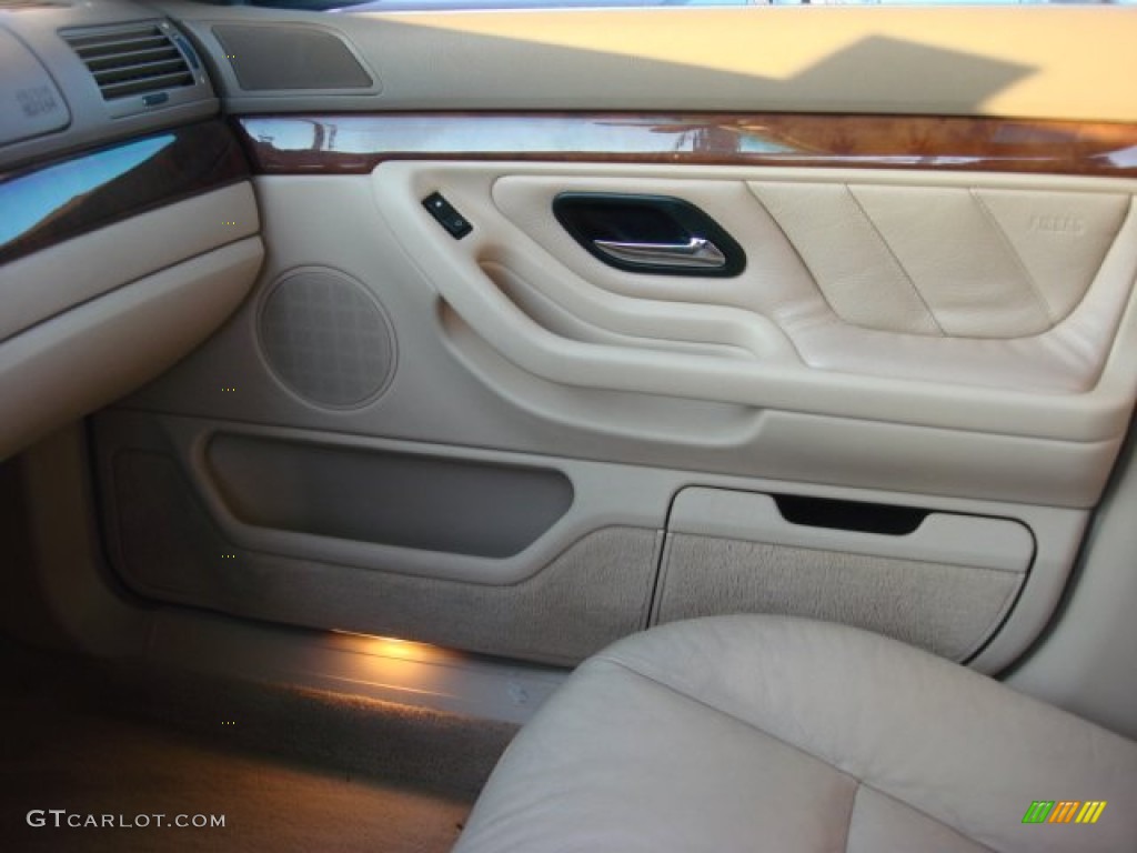 2001 7 Series 740iL Sedan - Orient Blue Metallic / Sand Beige photo #15