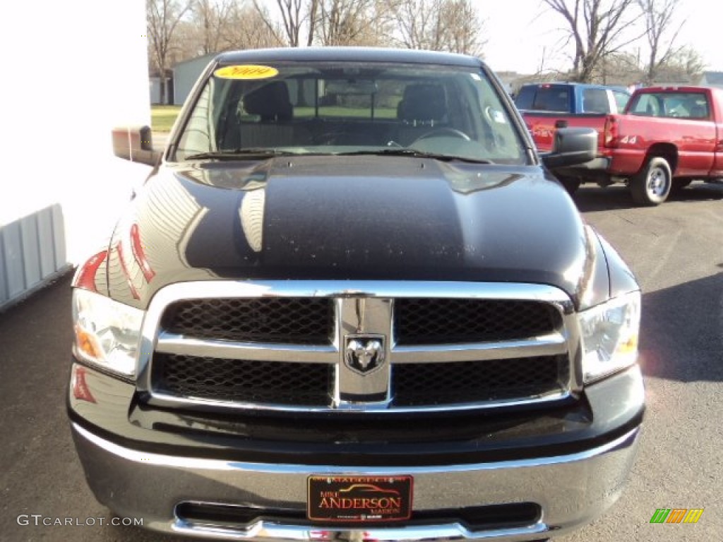 2009 Ram 1500 SLT Quad Cab 4x4 - Brilliant Black Crystal Pearl / Dark Slate/Medium Graystone photo #2