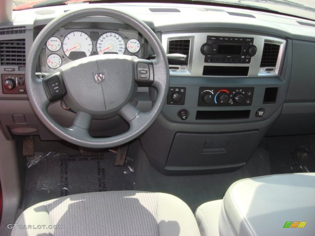 2007 Dodge Ram 1500 Big Horn Edition Quad Cab 4x4 Medium Slate Gray Dashboard Photo #74789758