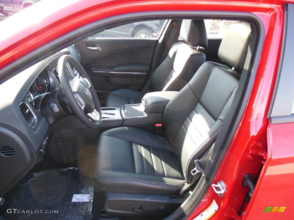 Black Interior 2013 Dodge Charger R/T AWD Photo #74790185