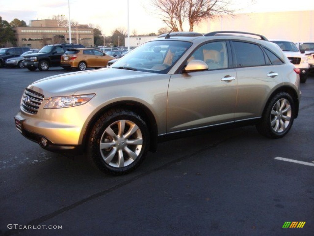 2003 FX 35 AWD - Golden Sand Metallic / Willow photo #7