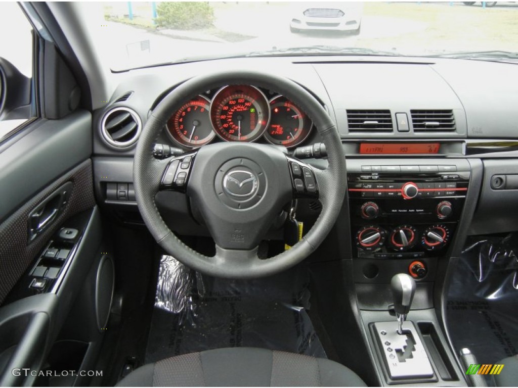 2009 Mazda MAZDA3 s Sport Sedan Black Dashboard Photo #74791934