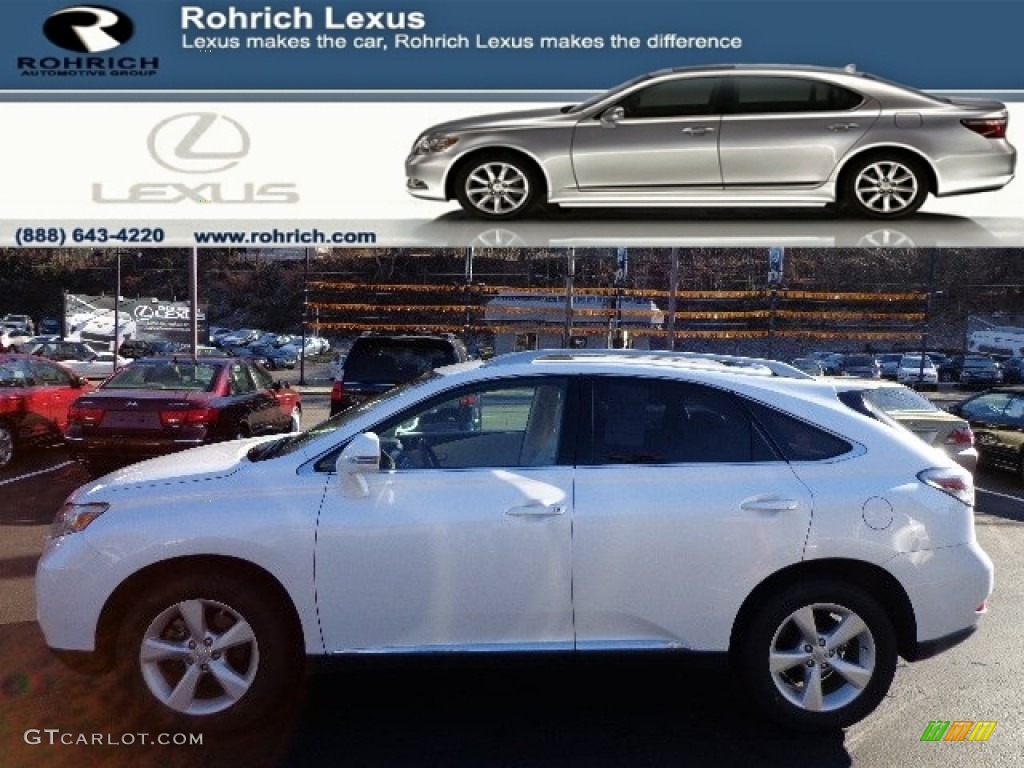 2010 RX 350 AWD - Starfire White Pearl / Parchment/Brown Walnut photo #1