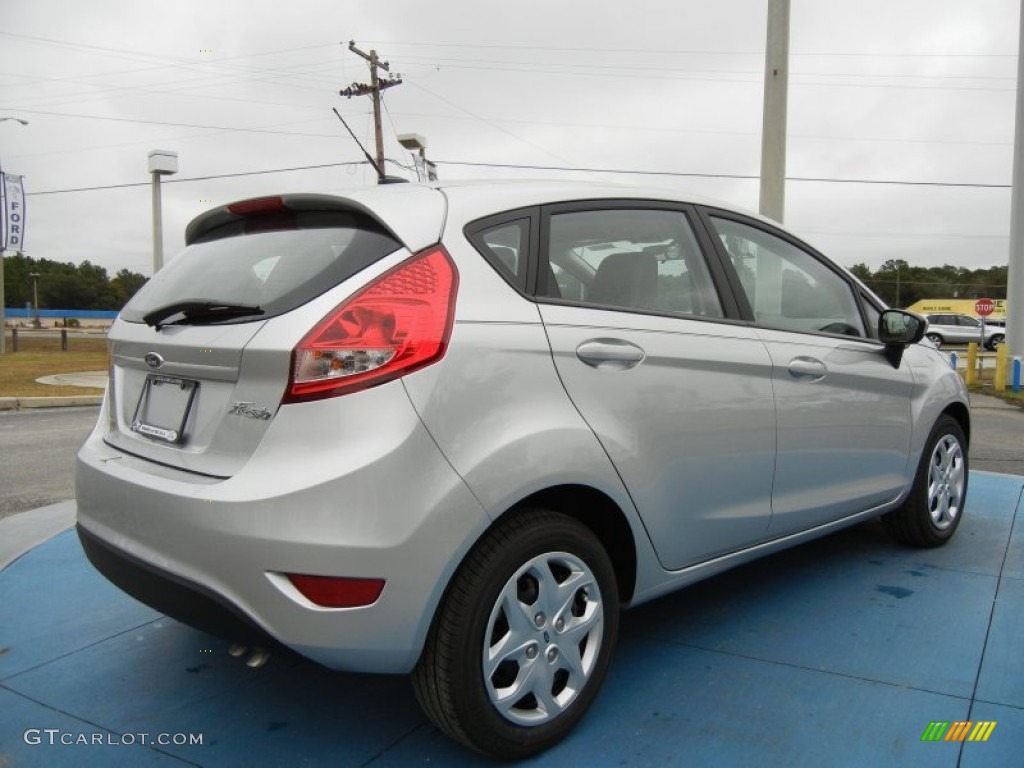 2013 Fiesta S Hatchback - Ingot Silver / Charcoal Black/Light Stone photo #3