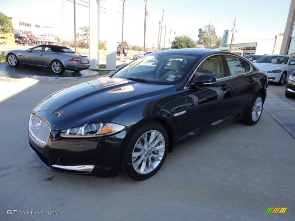 Indigo Metallic 2013 Jaguar XF 3.0 Exterior Photo #74793257