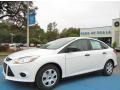 2013 Oxford White Ford Focus S Sedan  photo #1