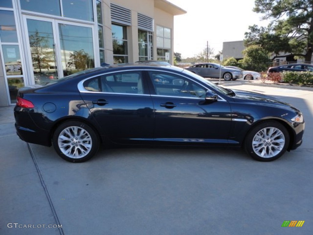 Indigo Metallic 2013 Jaguar XF 3.0 Exterior Photo #74793409