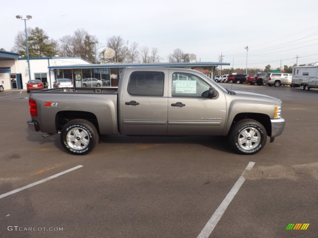 2013 Silverado 1500 LT Crew Cab 4x4 - Graystone Metallic / Ebony photo #6