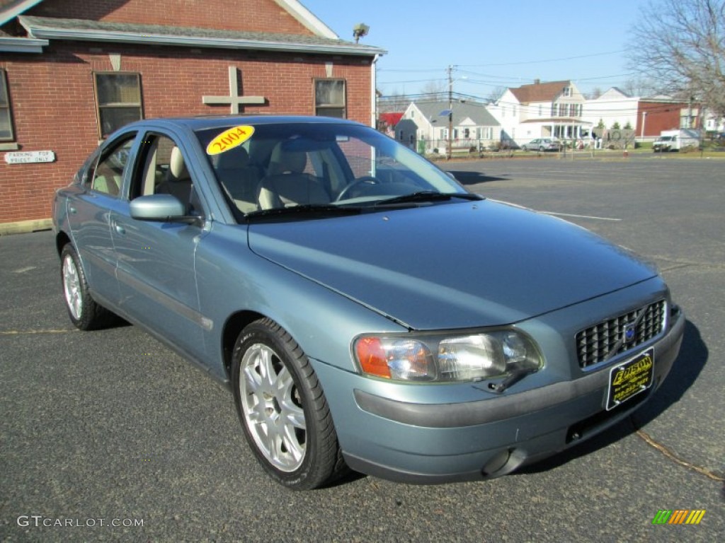 2004 S60 2.5T AWD - Platinum Green Metallic / Taupe/Light Taupe photo #11