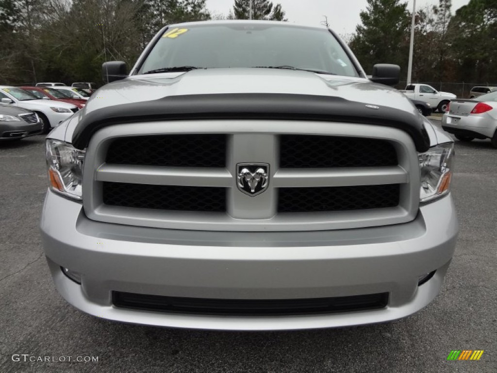 2012 Ram 1500 Express Quad Cab - Bright Silver Metallic / Dark Slate Gray/Medium Graystone photo #13