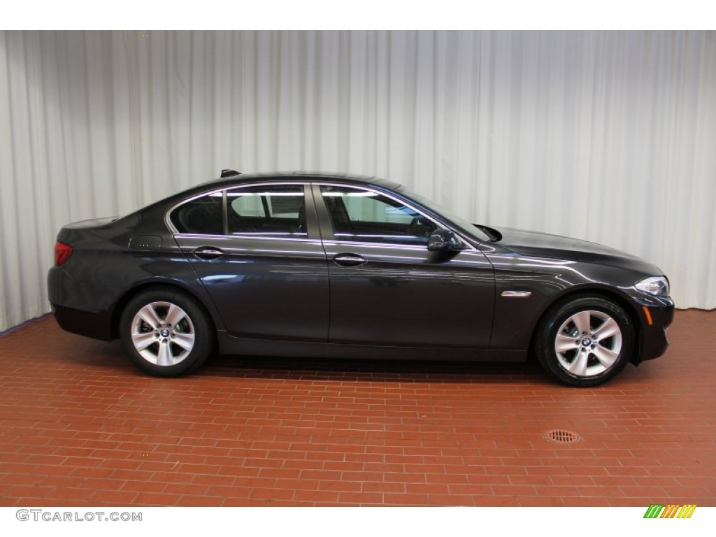 2013 5 Series 528i xDrive Sedan - Dark Graphite Metallic II / Black photo #3