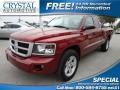 Deep Cherry Red Crystal Pearl 2011 Dodge Dakota Big Horn Extended Cab