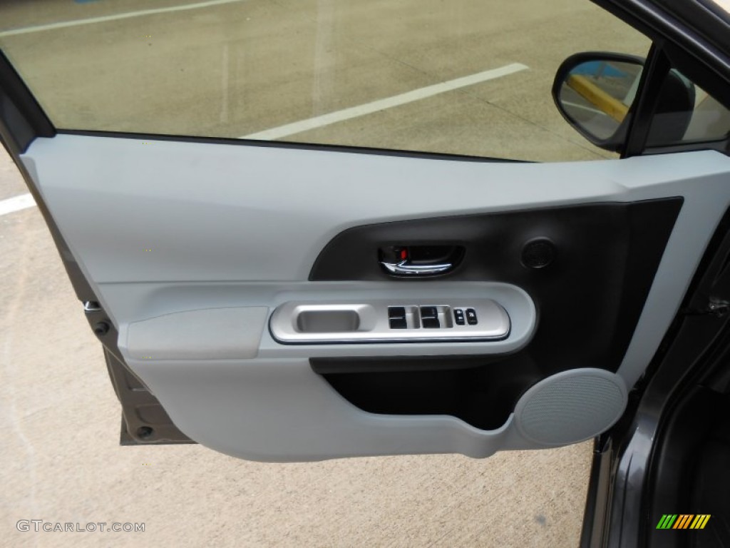 2012 Toyota Prius c Hybrid Four Black Door Panel Photo #74797120