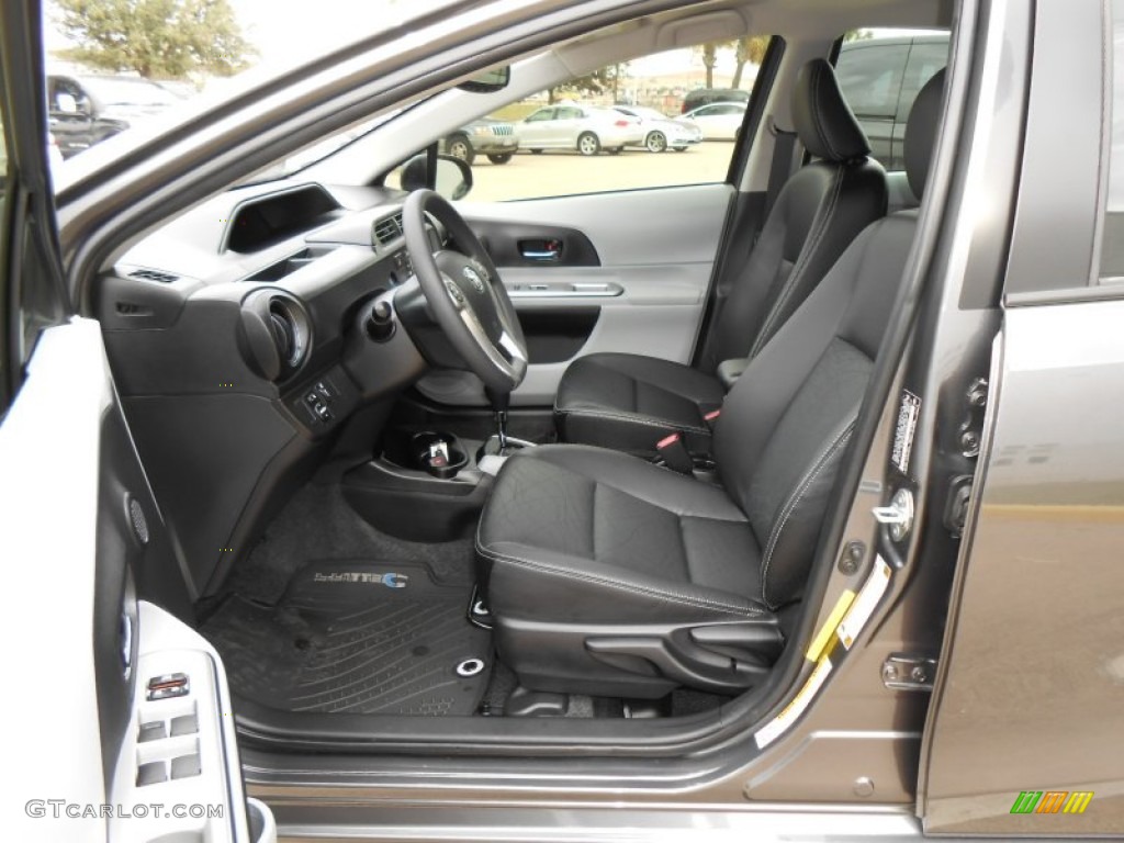 Black Interior 2012 Toyota Prius c Hybrid Four Photo #74797148
