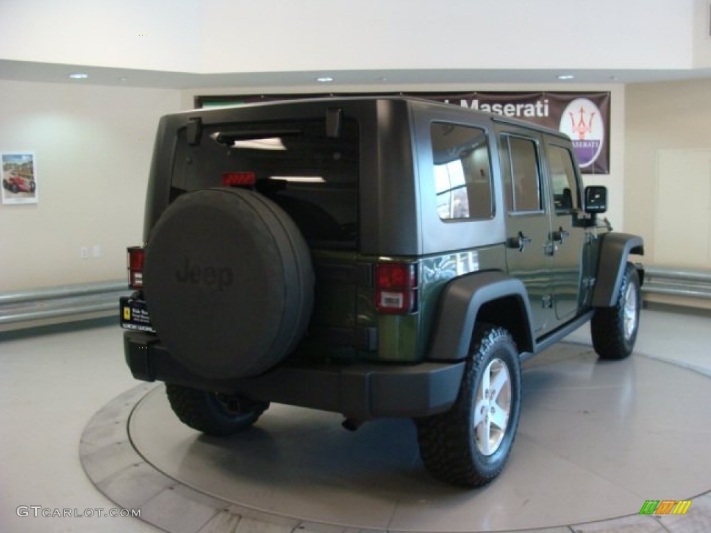 2008 Wrangler Unlimited Rubicon 4x4 - Jeep Green Metallic / Dark Slate Gray/Med Slate Gray photo #7