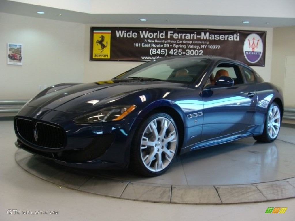 2013 GranTurismo Sport Coupe - Blu Oceano (Blue Metallic) / Cuoio photo #3