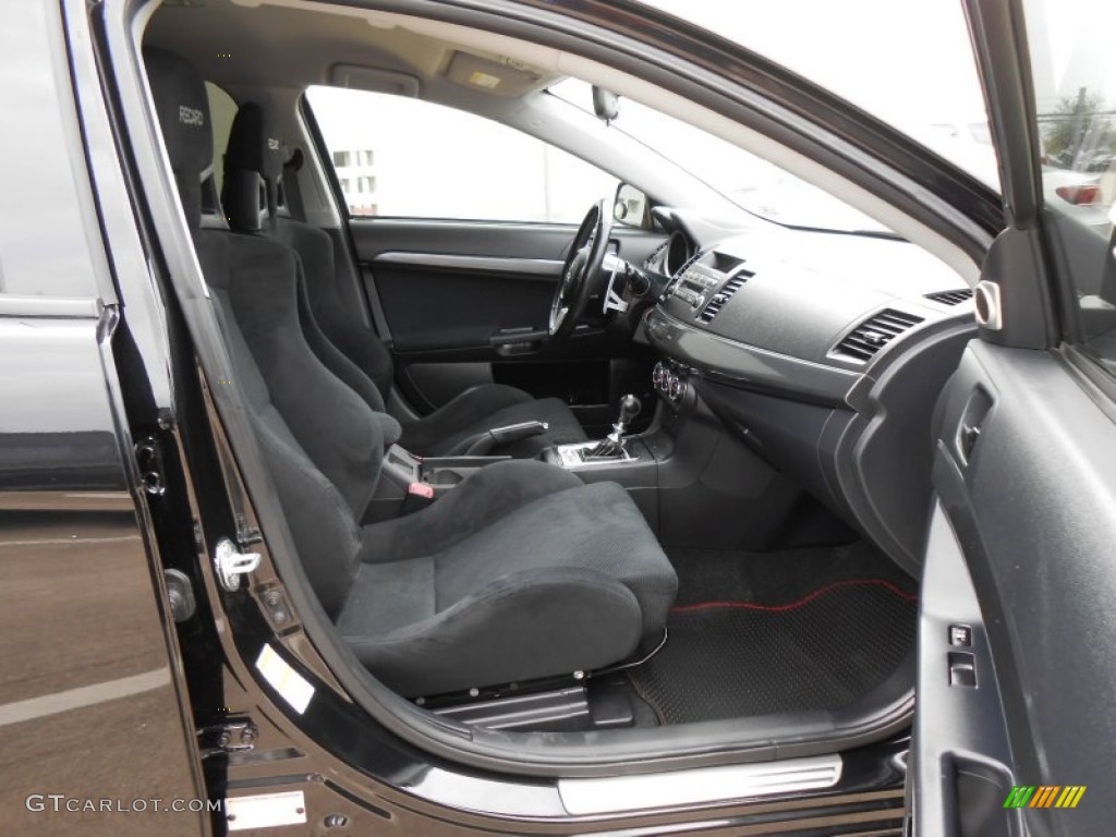 Black Interior 2010 Mitsubishi Lancer Sportback RALLIART AWD Photo #74799908