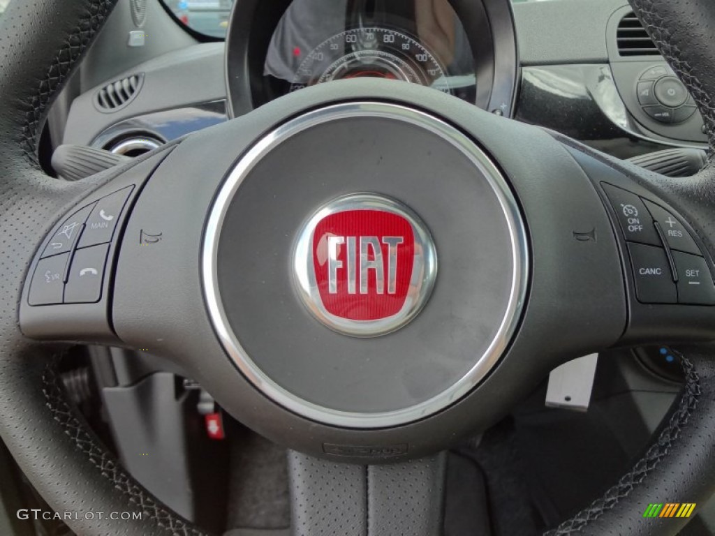 2012 Fiat 500 Sport Controls Photo #74800145