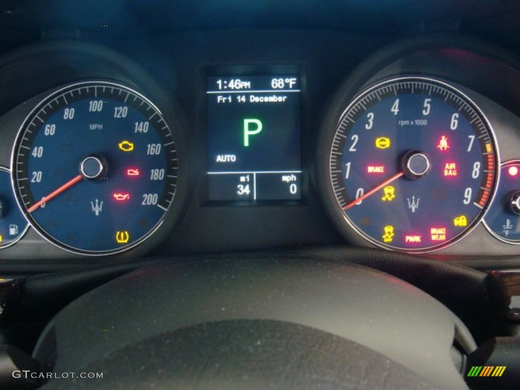 2013 Maserati GranTurismo Convertible GranCabrio Gauges Photo #74800445