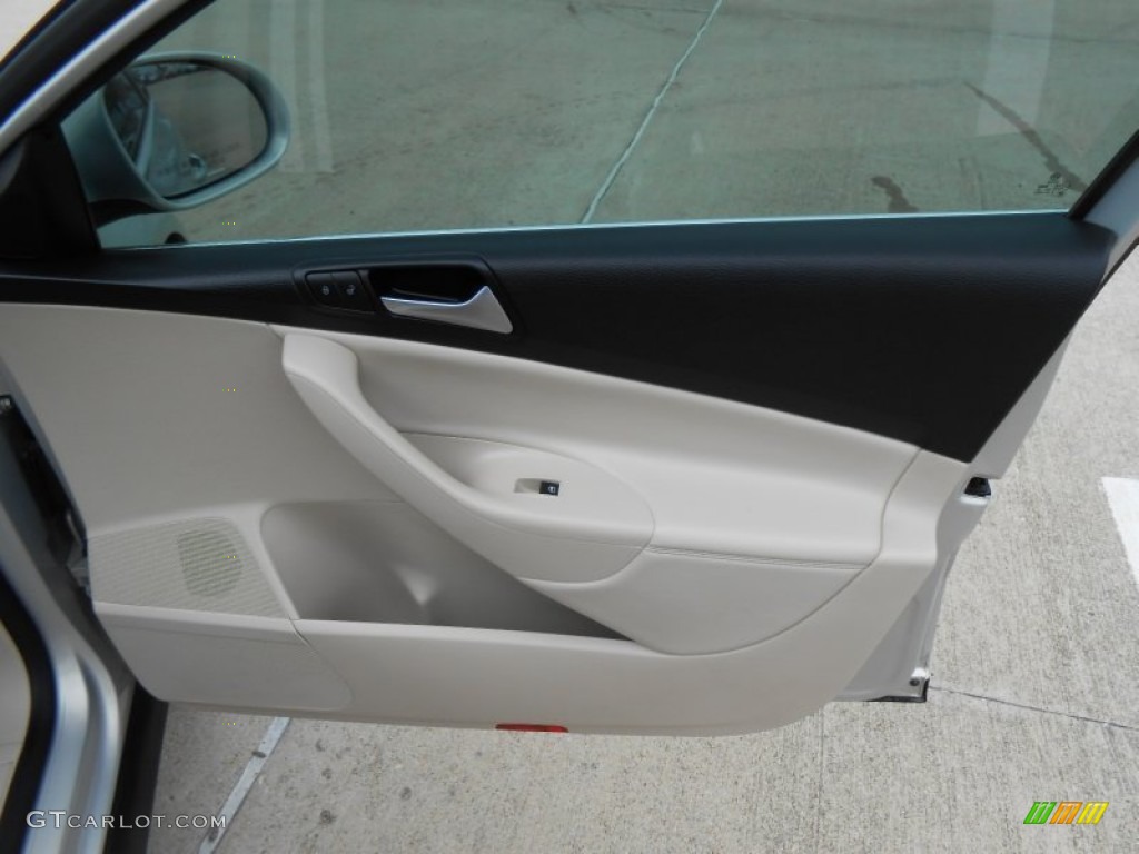 2010 Passat Komfort Sedan - White Gold Metallic / Cornsilk Beige photo #15