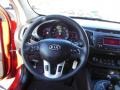 Black 2012 Kia Sportage LX AWD Steering Wheel