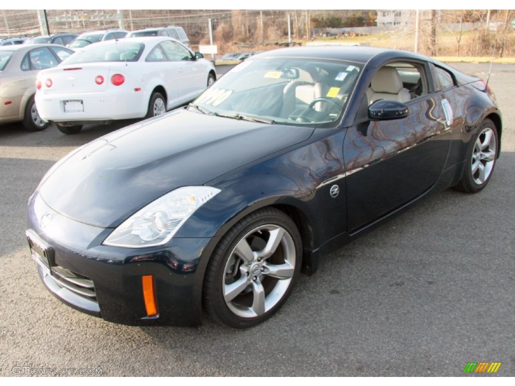 2008 350Z Touring Coupe - San Marino Blue / Frost photo #3