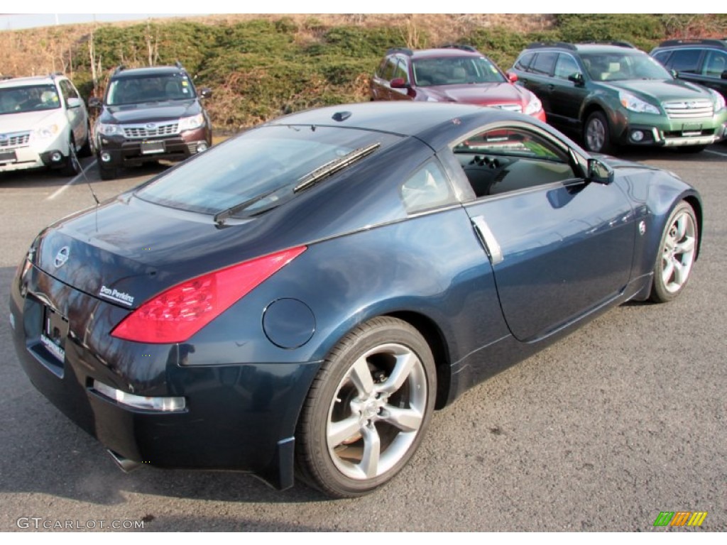 2008 350Z Touring Coupe - San Marino Blue / Frost photo #6
